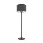 Amarela floor lamp, black melange, textile, E27