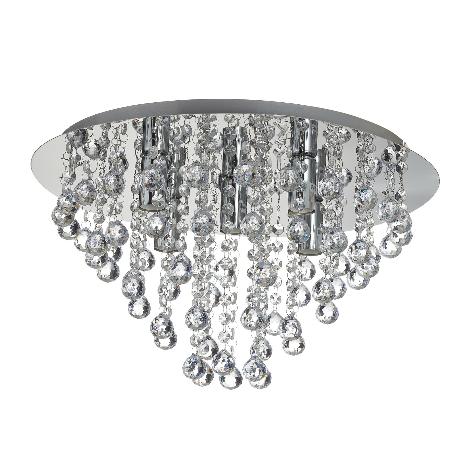 Glamorous ceiling light Linden, 5-bulb