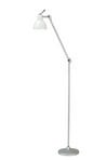 Luxy F1 Floor Lamp Aluminium with Gloss White - Rotaliana