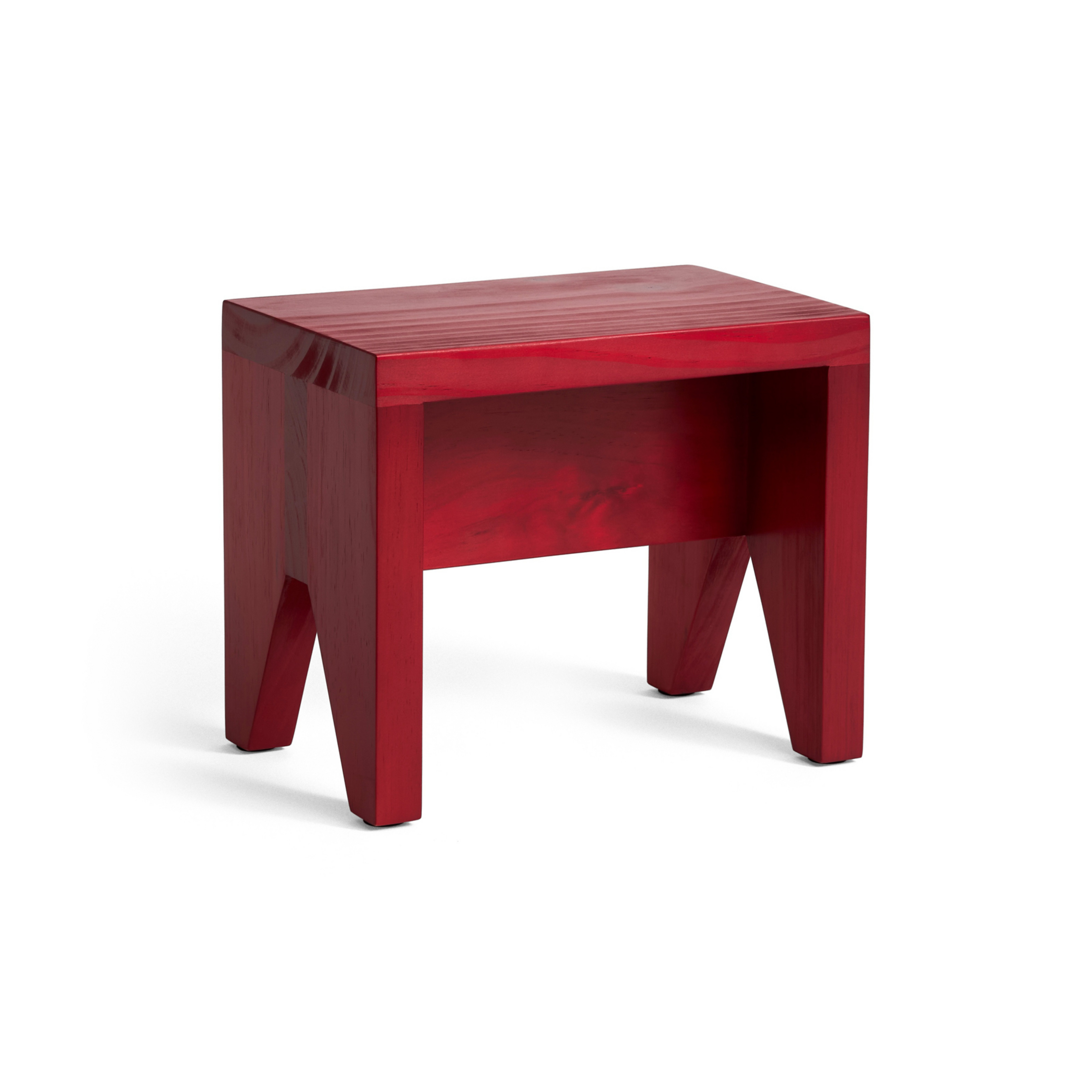 Manolito kruk, grenenhout rood, 30 x 20 x 25 cm - HAY
