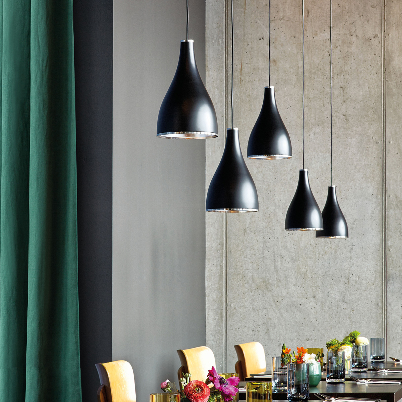 One Eighty Adjustable Riippuvalaisin S Black - Serien Lighting