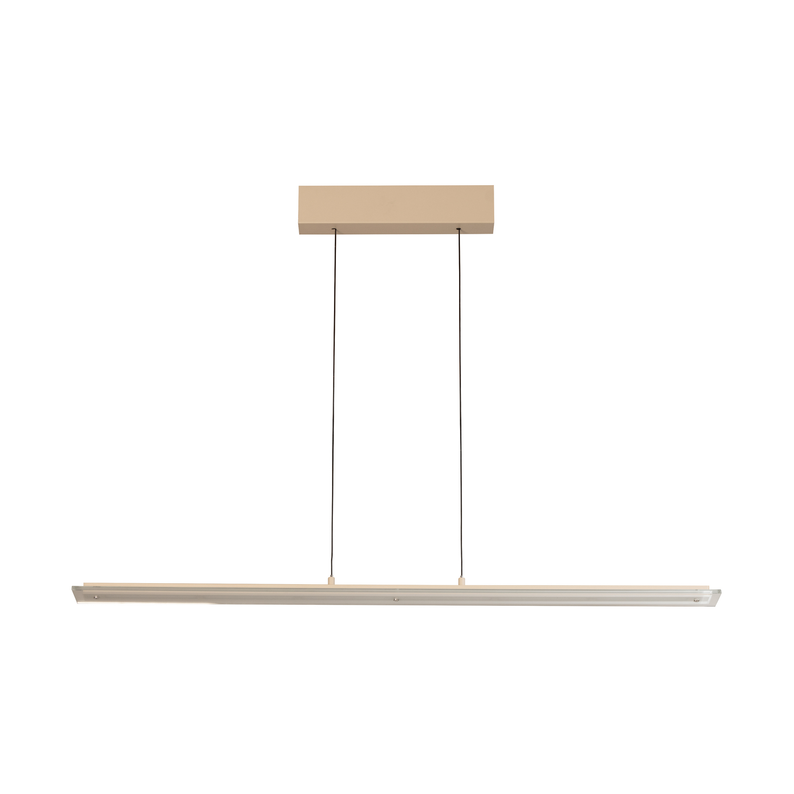 Lampa wisząca LED Torvi, kolor piaskowy/biały, długość 115 cm, CCT