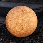 Deco-sfera luminosa Mundan, 30 cm, terracotta