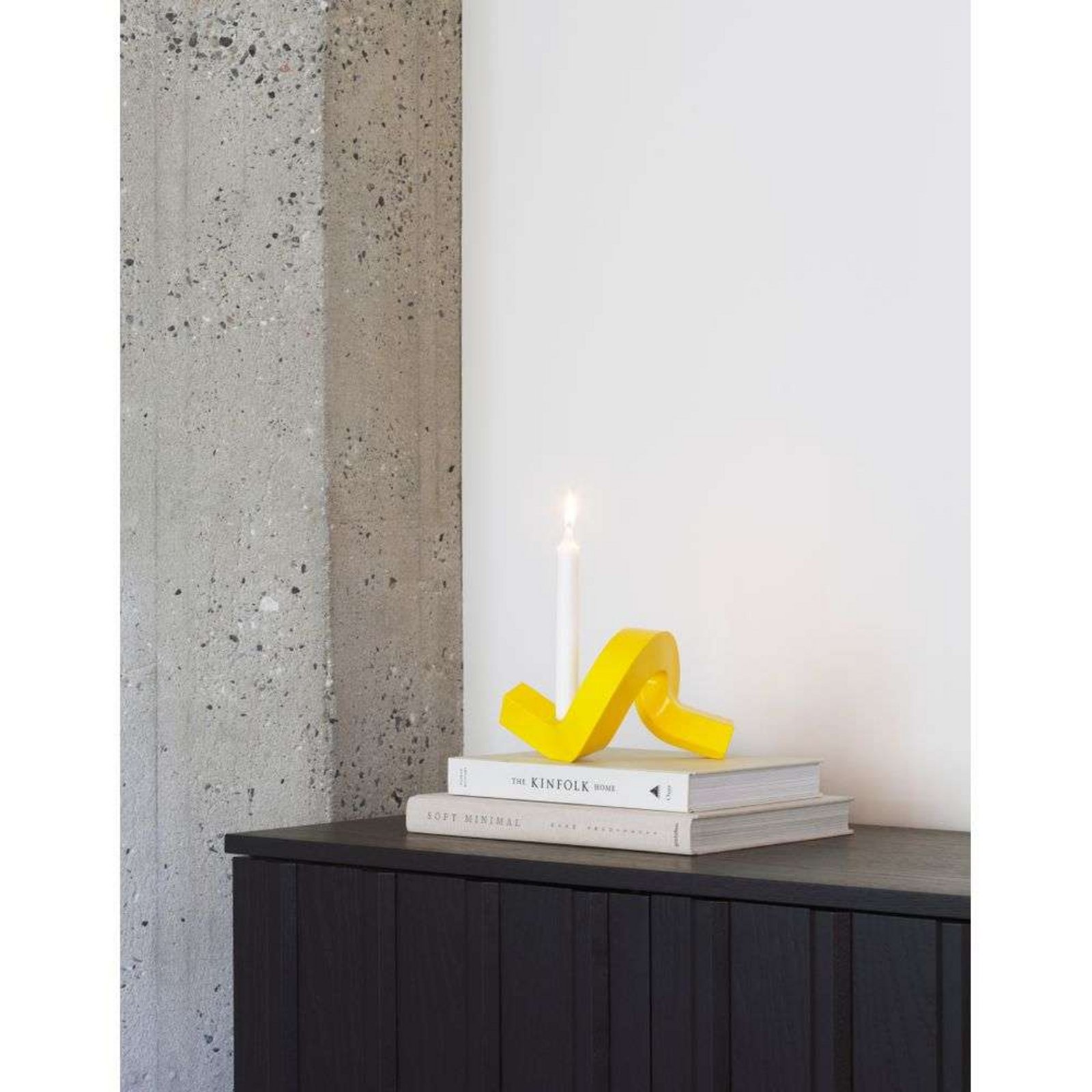 Crooked Portacandele One Giallo - Normann Copenhagen