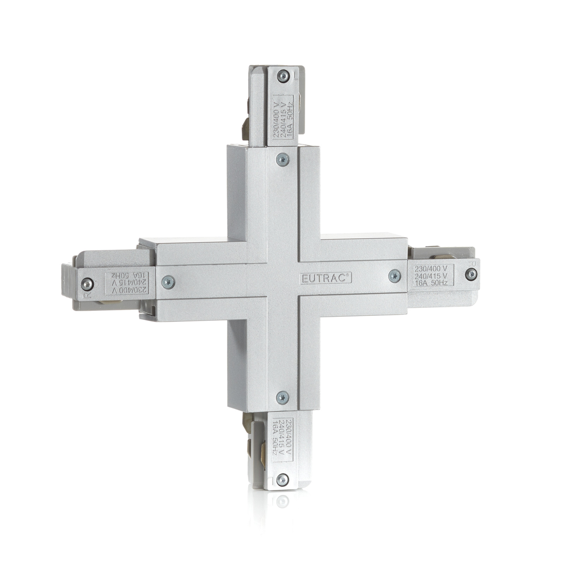 EUTRAC Eutrac X-connector with feed-in option, silver