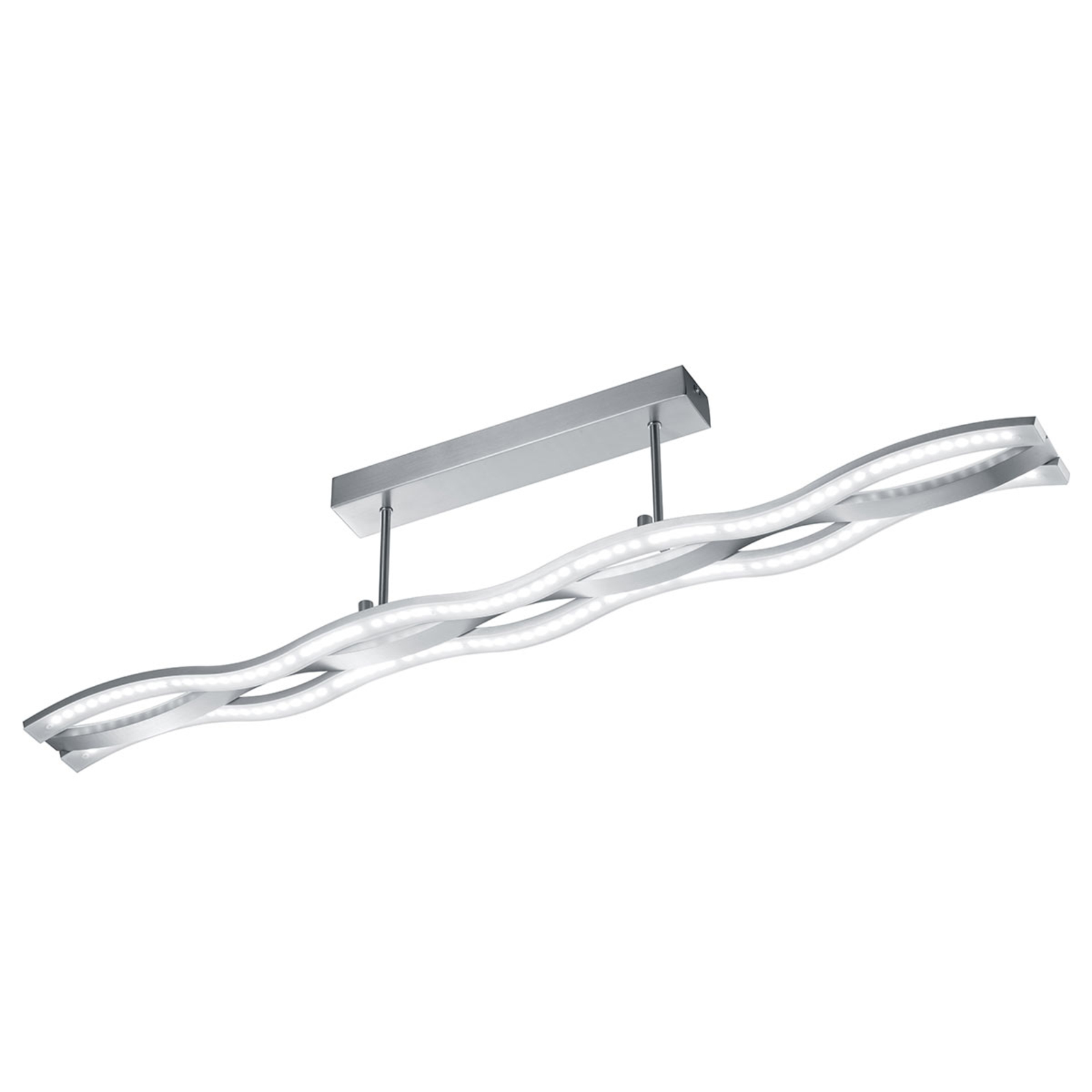 B-Leuchten Helios II LED ceiling light, for Living / Dining Room, metal, acrylic, 42 W, energy efficiency: A+, L: 110 cm, W: 10 cm, H: 23 cm