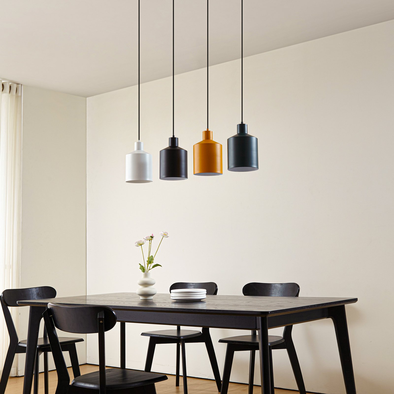 Lindby hanglamp Tirane, kleurrijk, metaal, lengte 94 cm, E27