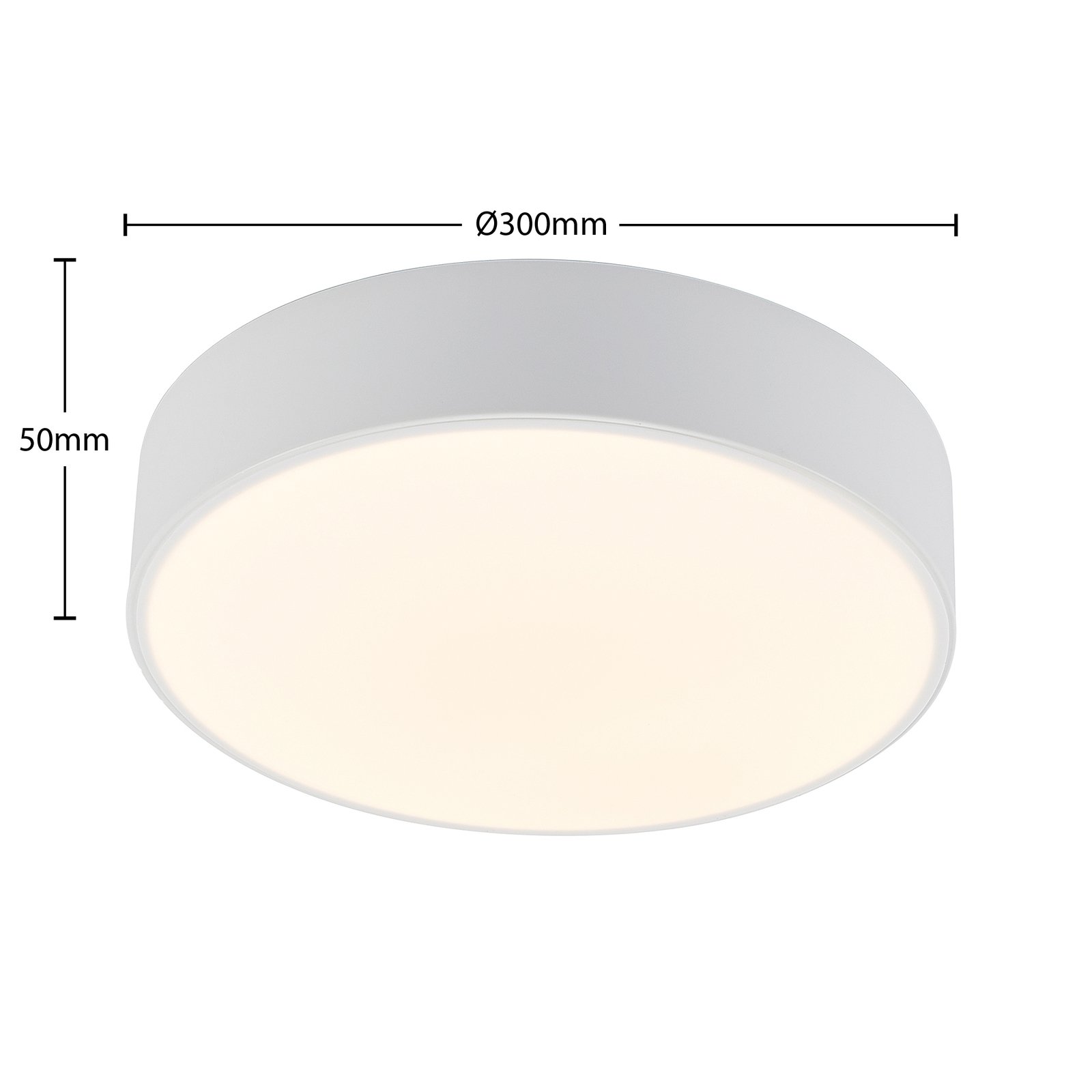 Lindby LED-Deckenleuchte Simera, Ø 30cm, weiß, dimmbar