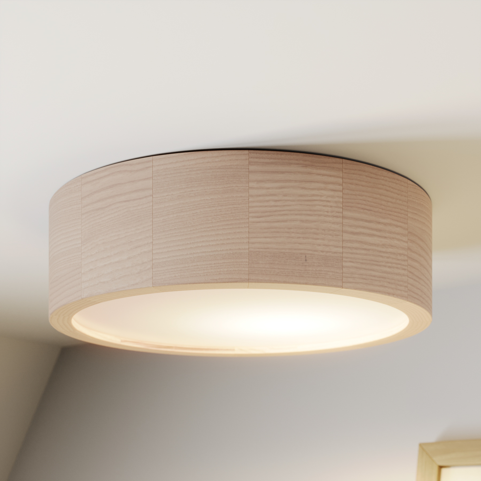 Lámpara de techo Kerio, Ø 27 cm, blanco