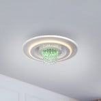 JUST LIGHT. LED plafondlamp Tolago RGB, CCT, wit, afstandsbediening