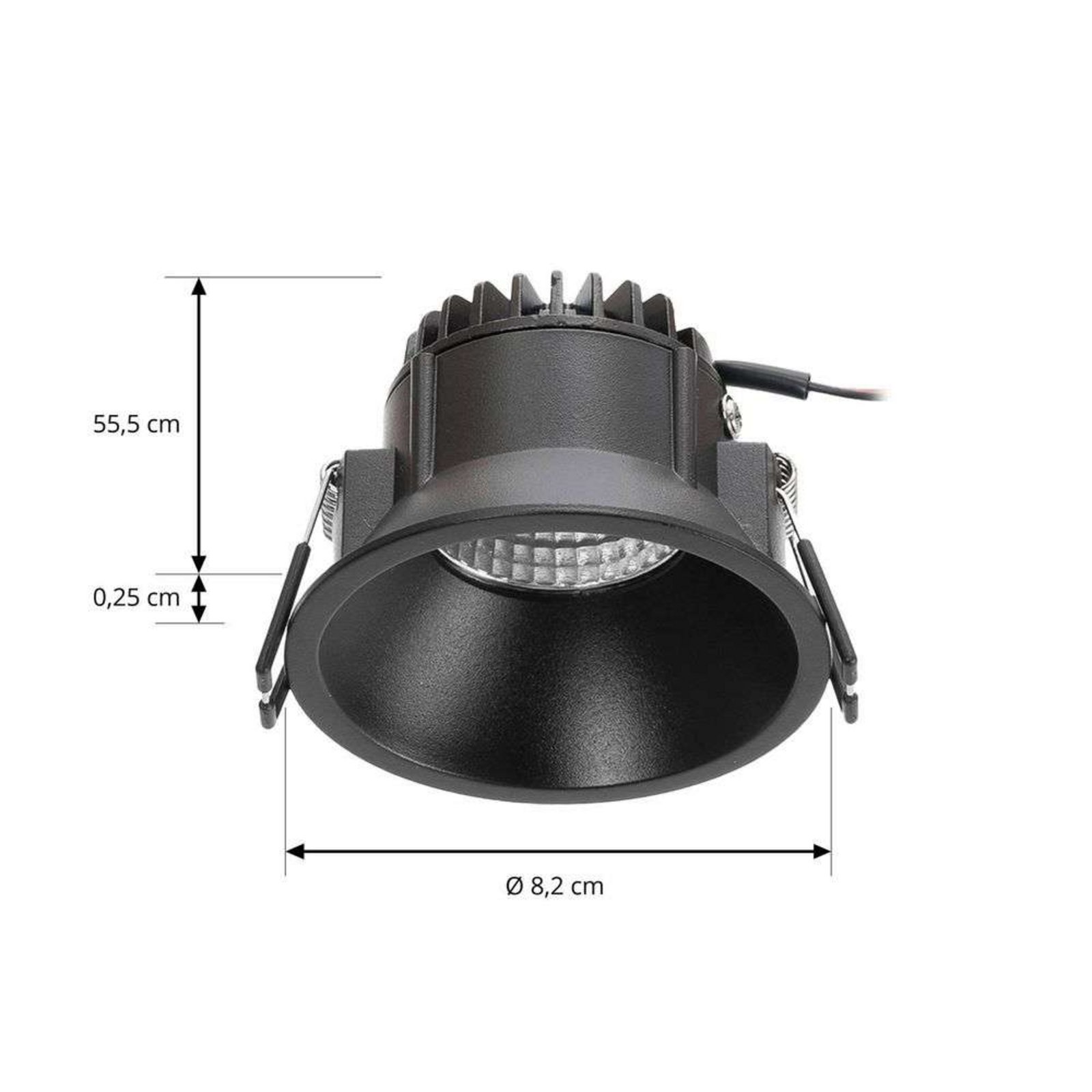 Niria LED Spot încastrat 2700K Negru - Arcchio