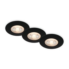 LED sisseehitatud kohtvalgusti Kulana must komplekt 3 IP65