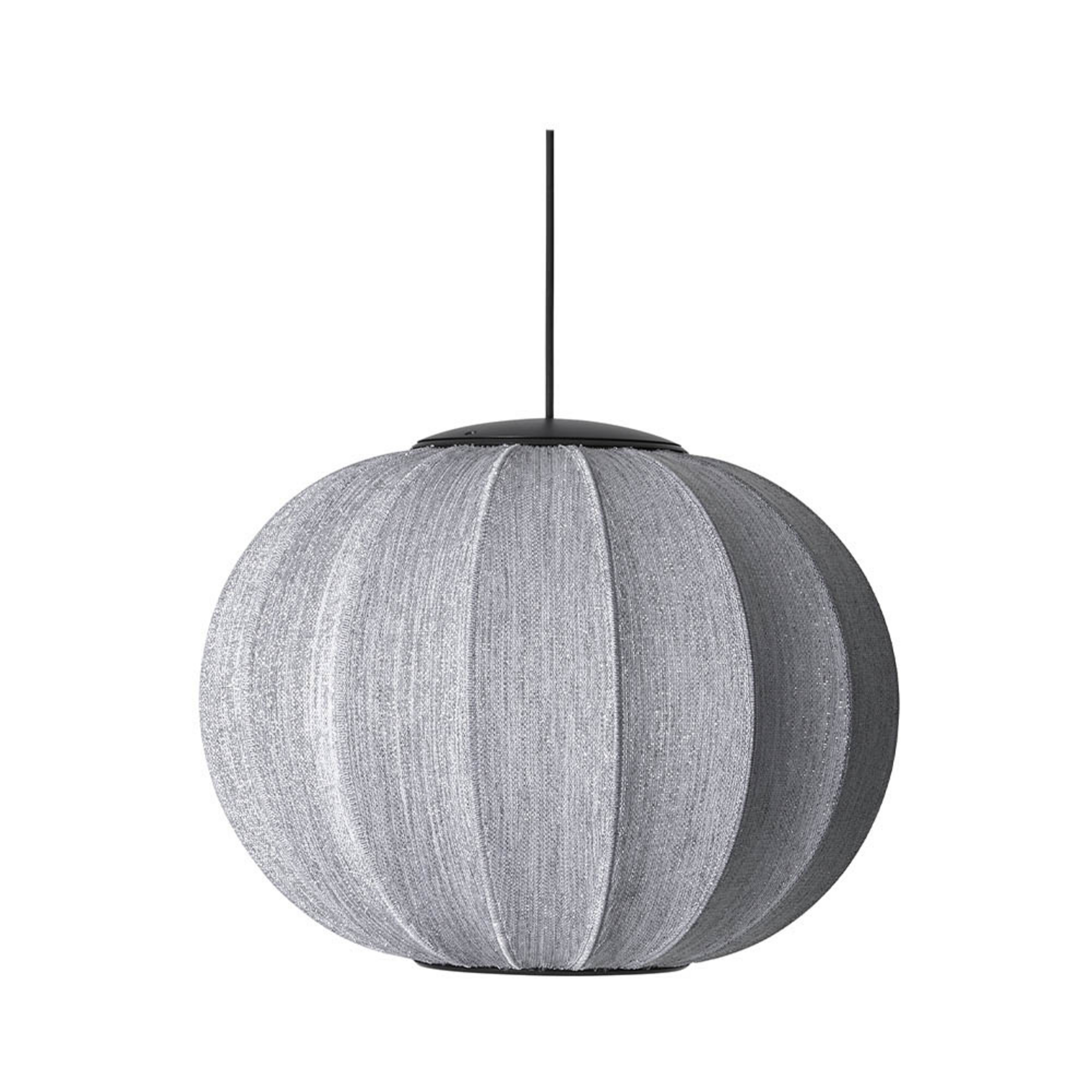 Knit-Wit 45 LED hanging light, Ø 45 cm, silver - Made By Hand