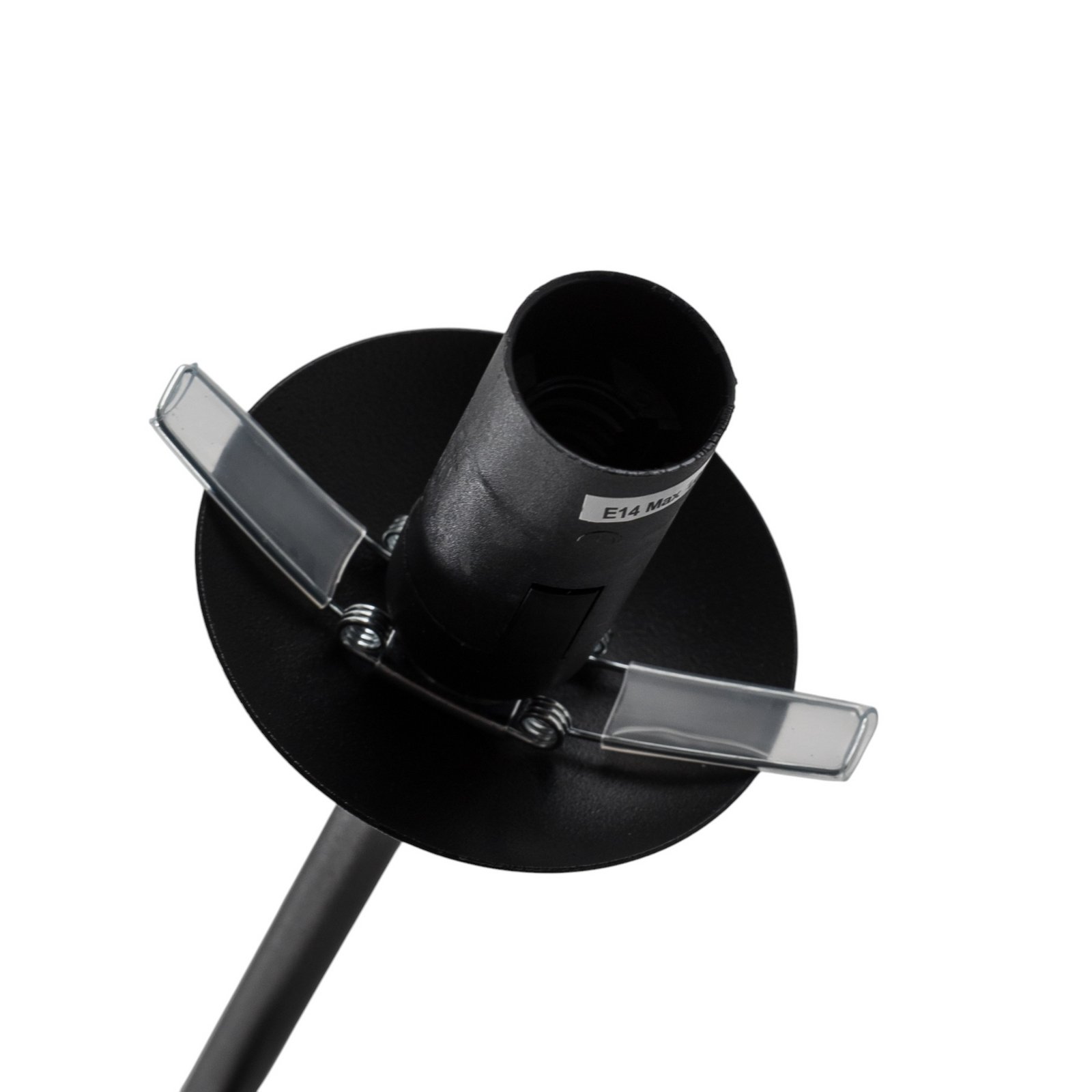Wandlampe Linear, schwarz/opal, zweiflammig