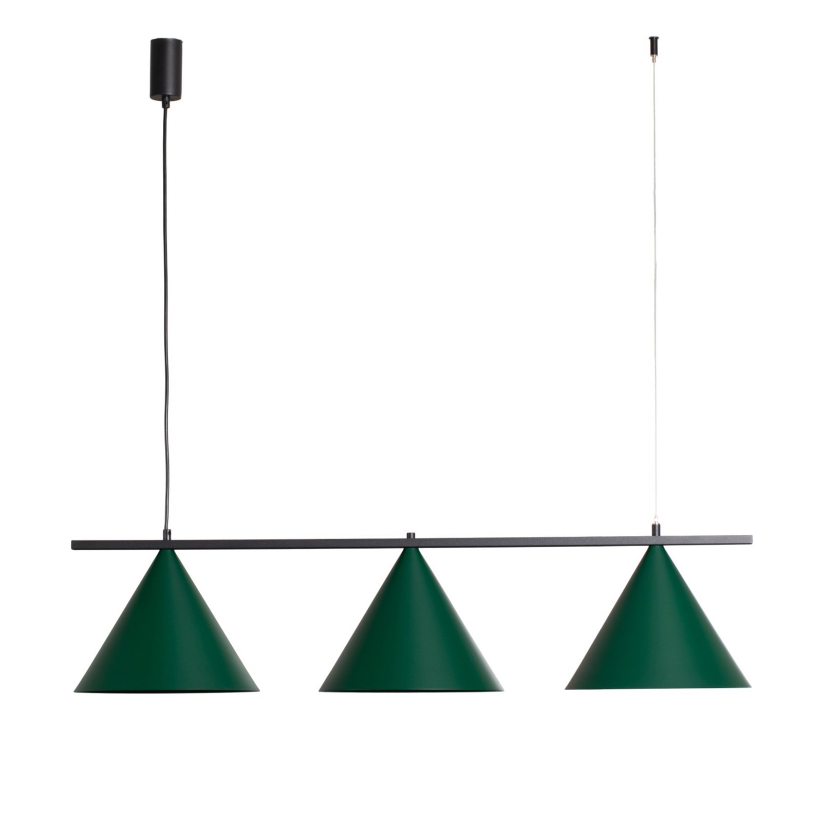 Capital függőlámpa, zöld, 3-lámpás, Ø 32 cm, GX53