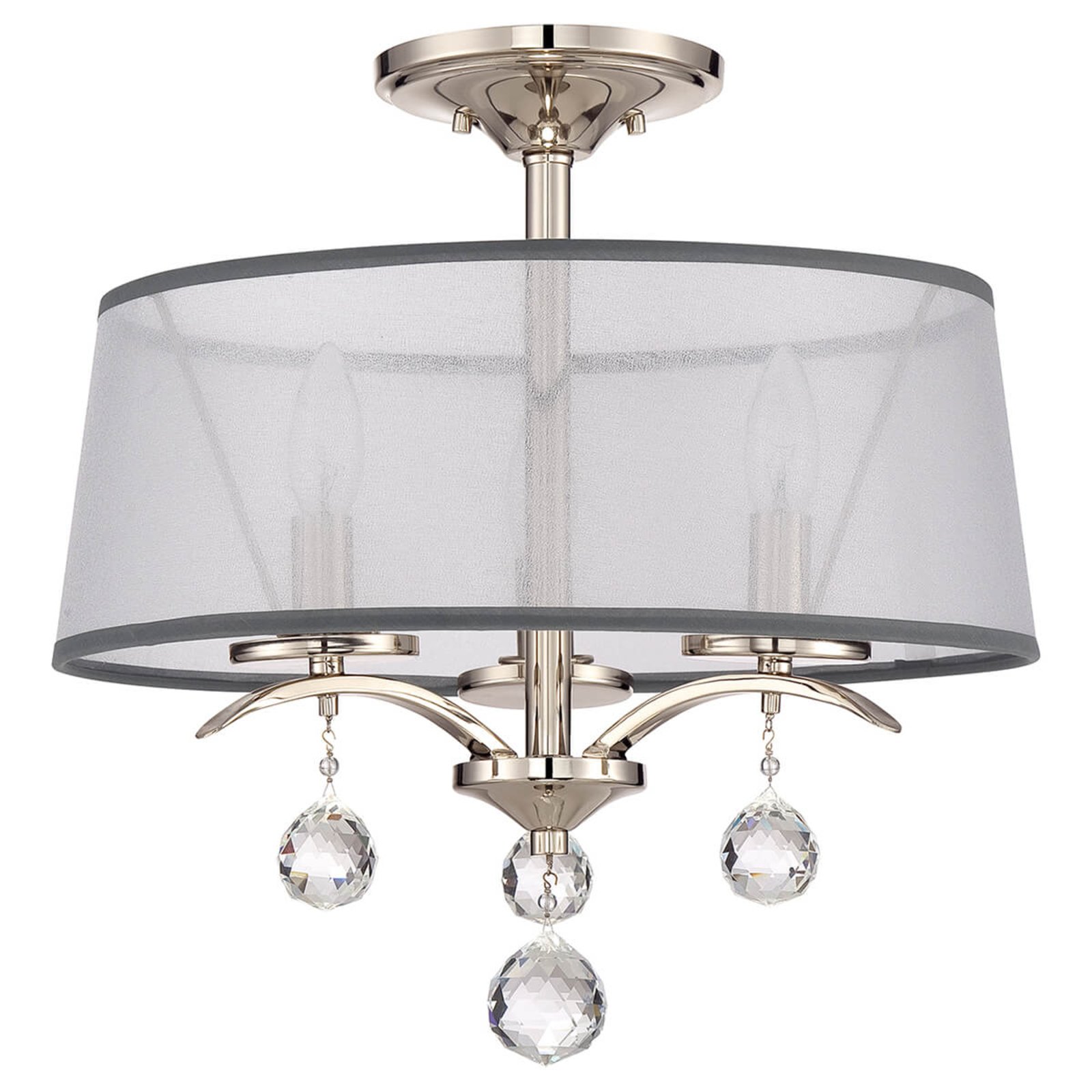 Kristal hangende plafondlamp Whitney