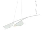 FLOS Almendra Organická závesná lampa 2fl krátka biela