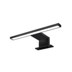 LED-ogledalo Bill, širina 30 cm, črno, kovinsko, 4.000 K