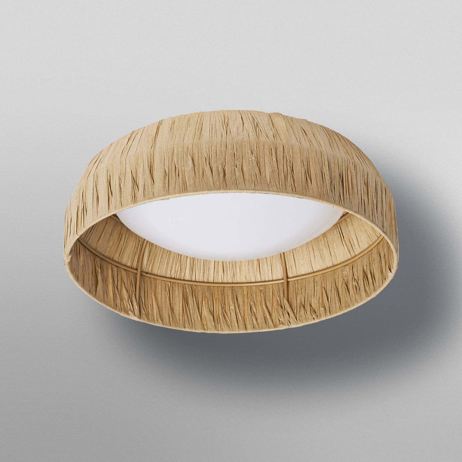 Lampa sufitowa LED OSRAM Decor Bamboo Paper, Ø 30 cm, bambus