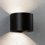 Paulmann Akku-Außenwandlampe Nyora schwarz 14 cm Sensor IP44