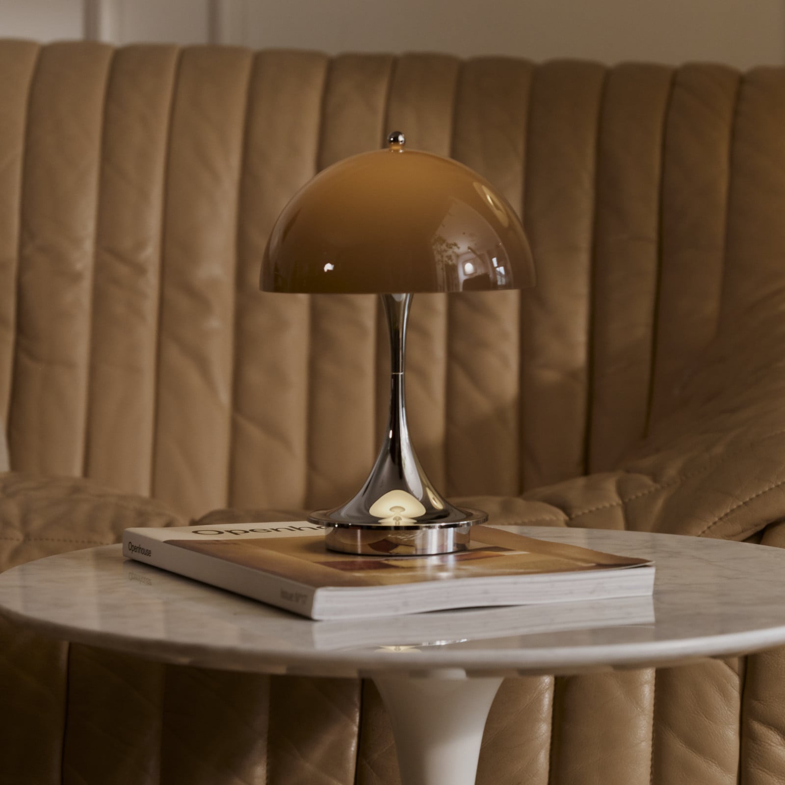 Panthella 250 Portable Original, opal-braun Louis Poulsen - Terrasse - Design - Kunststoff - Rund