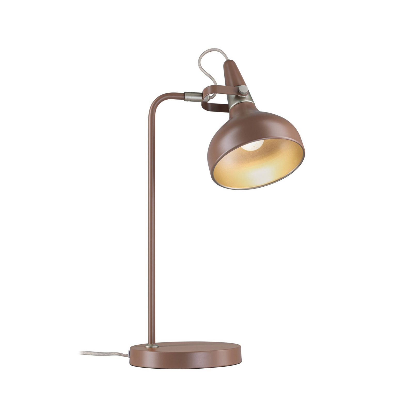 Paulmann Juna STYLE table lamp, brown, height 51 cm, metal Paulmann Juna STYLE table lamp, brown, height 51 cm, metal