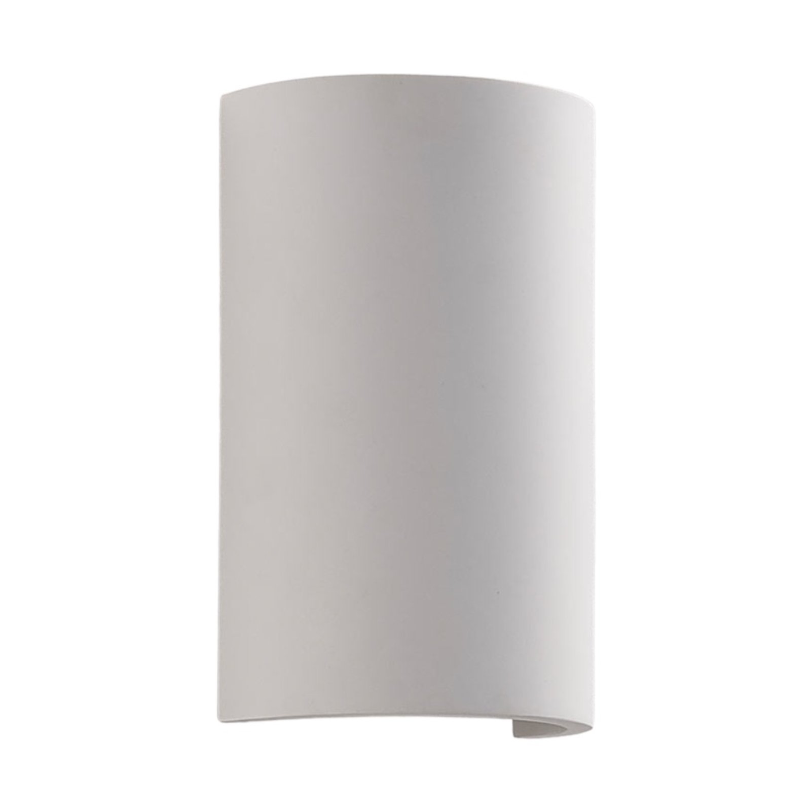 Lindby Colja plaster wall lamp, white semicircular