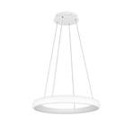 LED pendant light Cardona, Ø 75 cm, white, CCT, metal