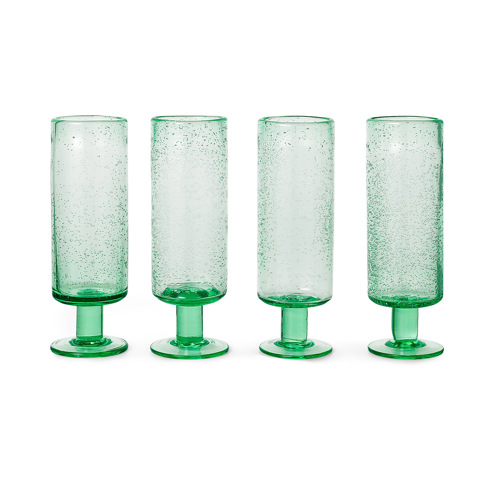 ferm LIVING champagne glass Oli, clear, 220 ml, glass, mouth-blown