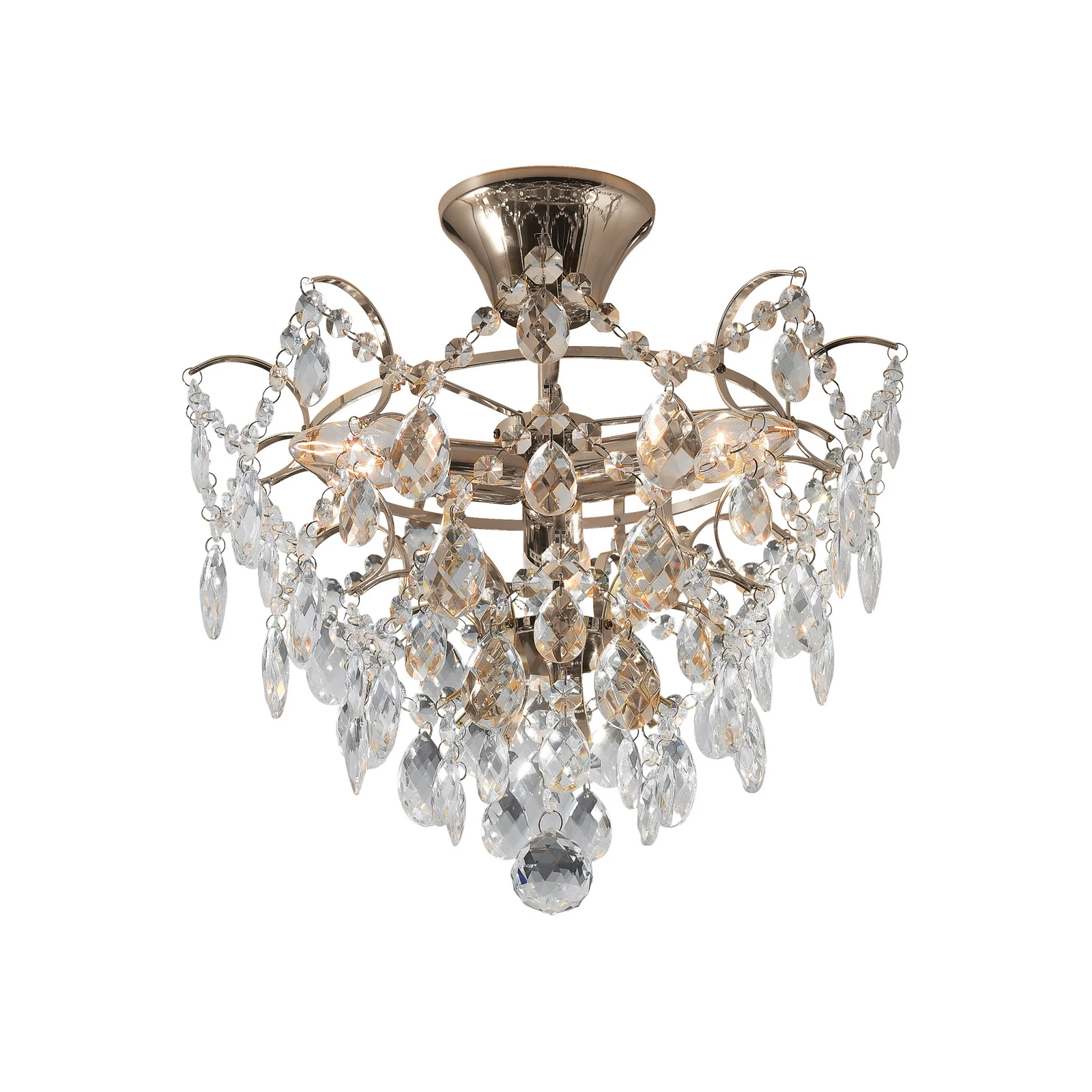 Plafonnier Rosendal Ø 36 cm doré