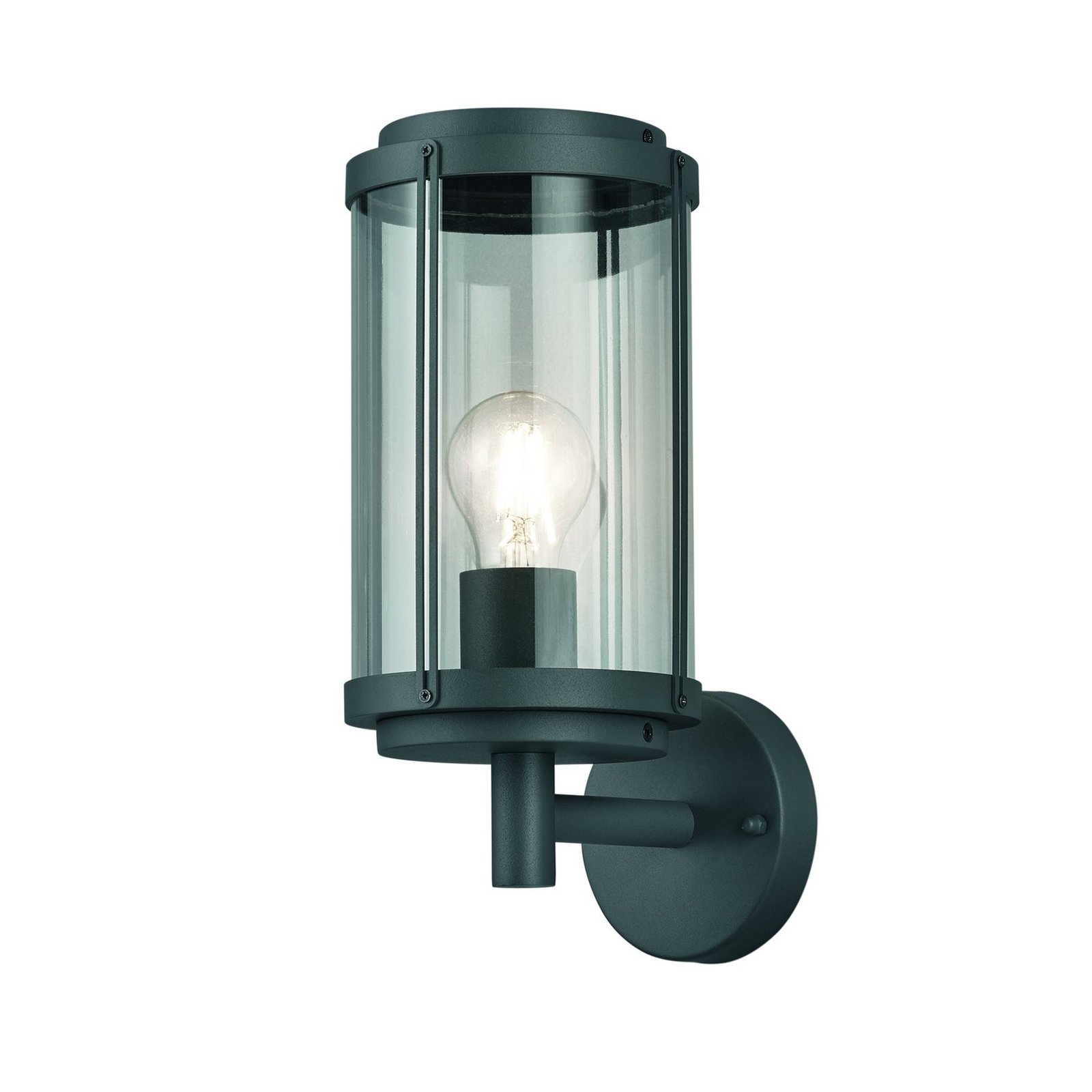 Buitenwandlamp TANARO, antraciet, hoogte 33 cm, metaal, IP44 Buitenwandlamp TANARO, antraciet, hoogte 33 cm, metaal, IP44