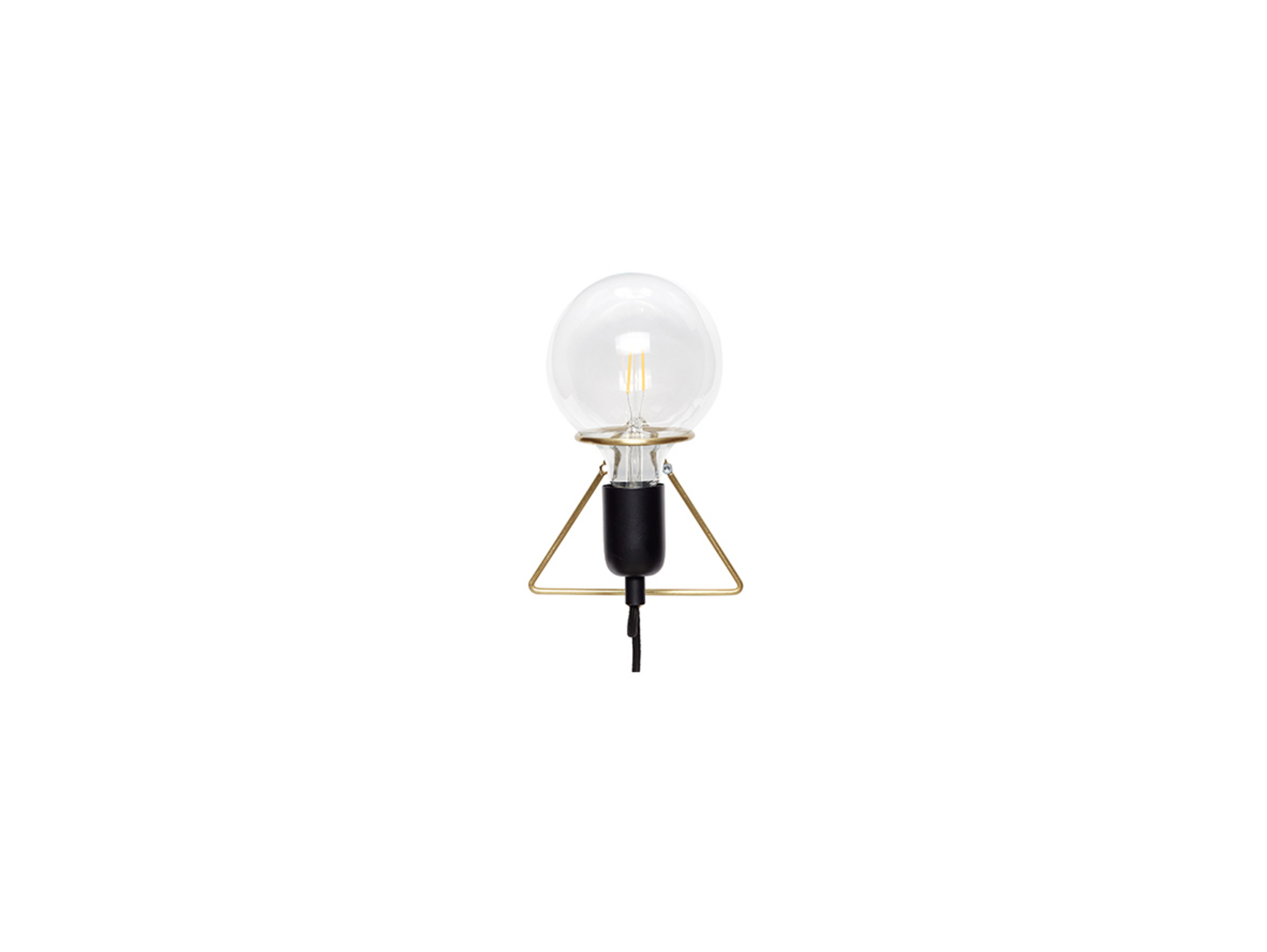 Eureka Applique Murale Brass/Black - Hübsch