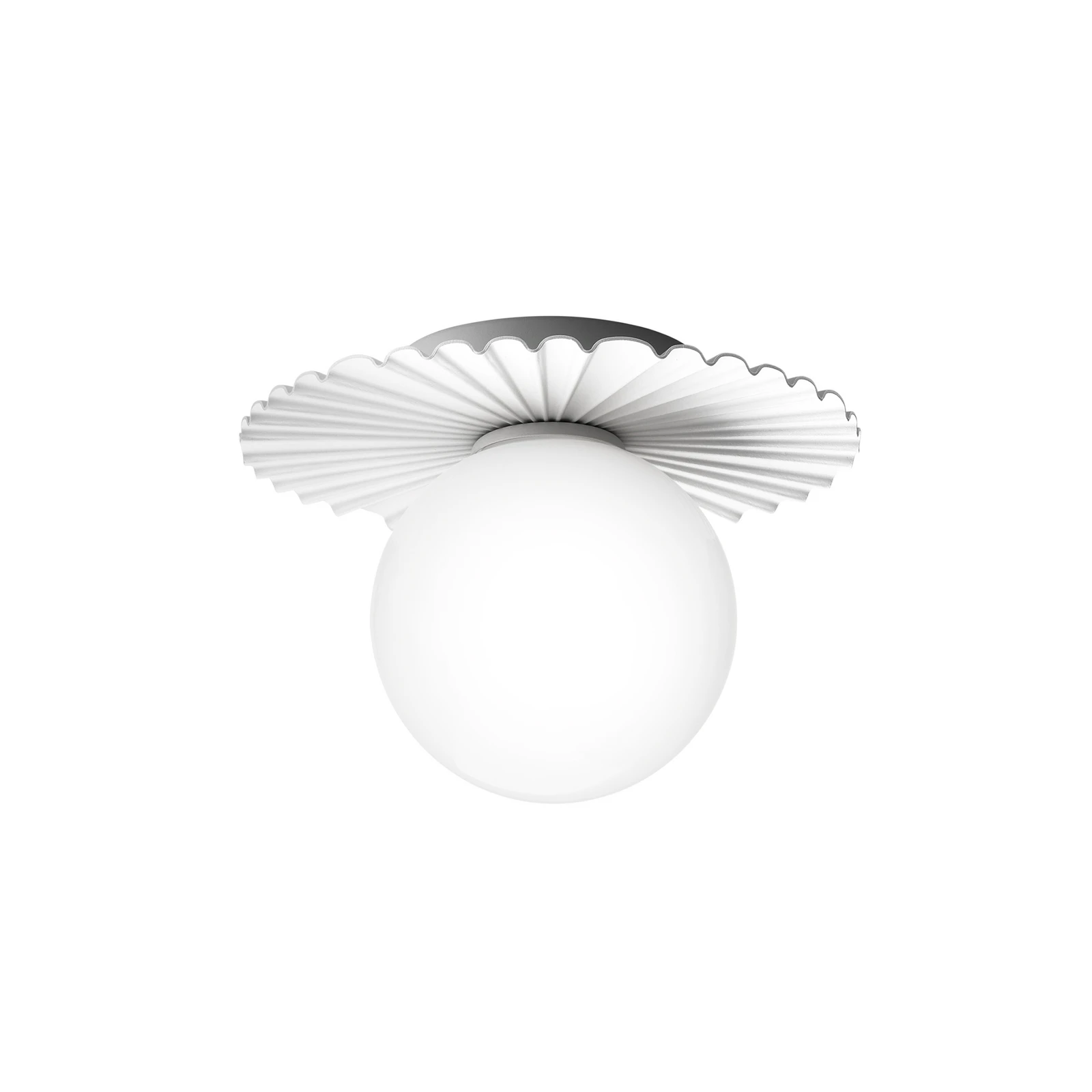 Candeeiro de parede Nuura Liila Muuse, Ø 20 cm IP44, branco/ópico