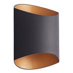 Vilja Vegglampe Black/Gold - Arcchio