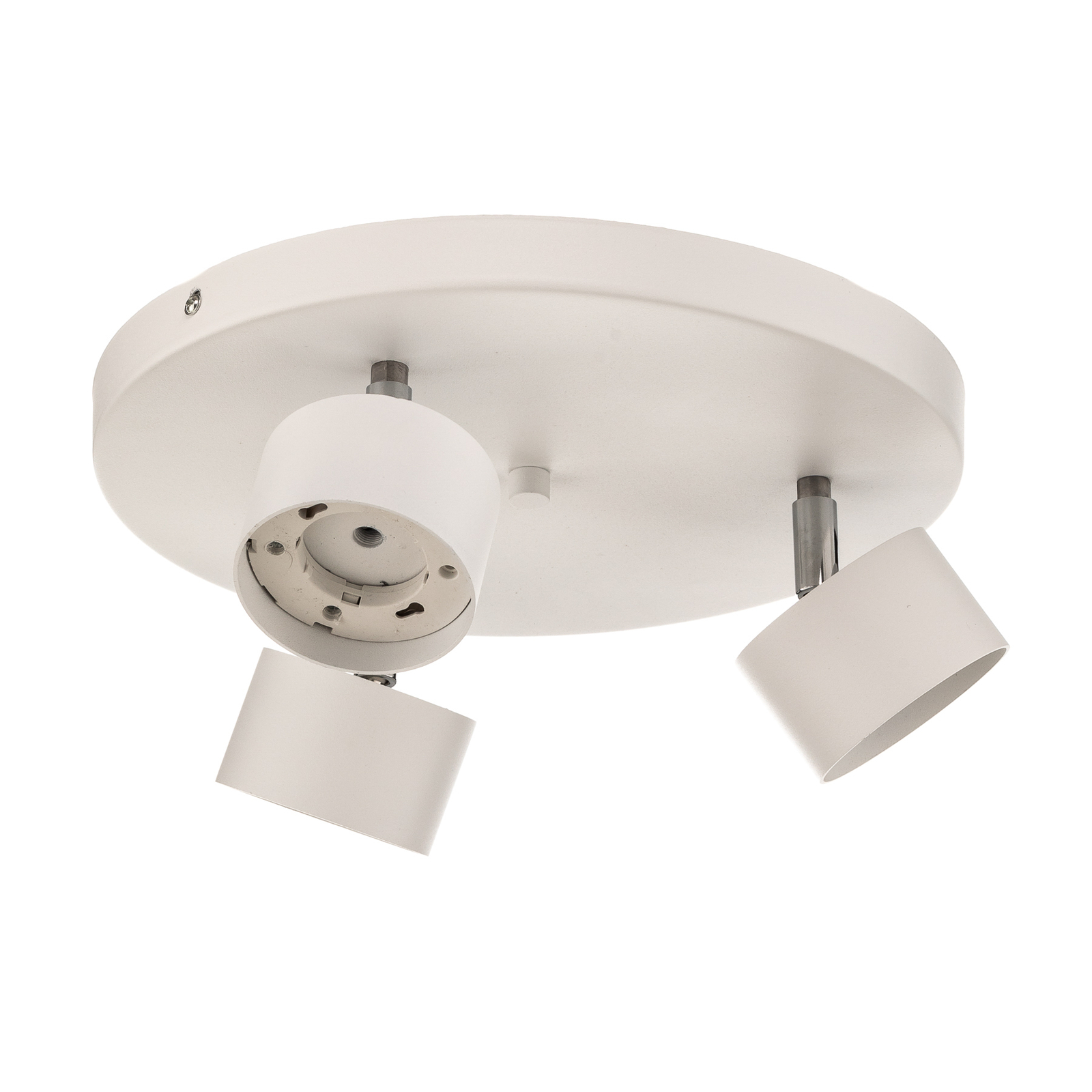 Ceiling spotlight Cloudy 3-bulb round white