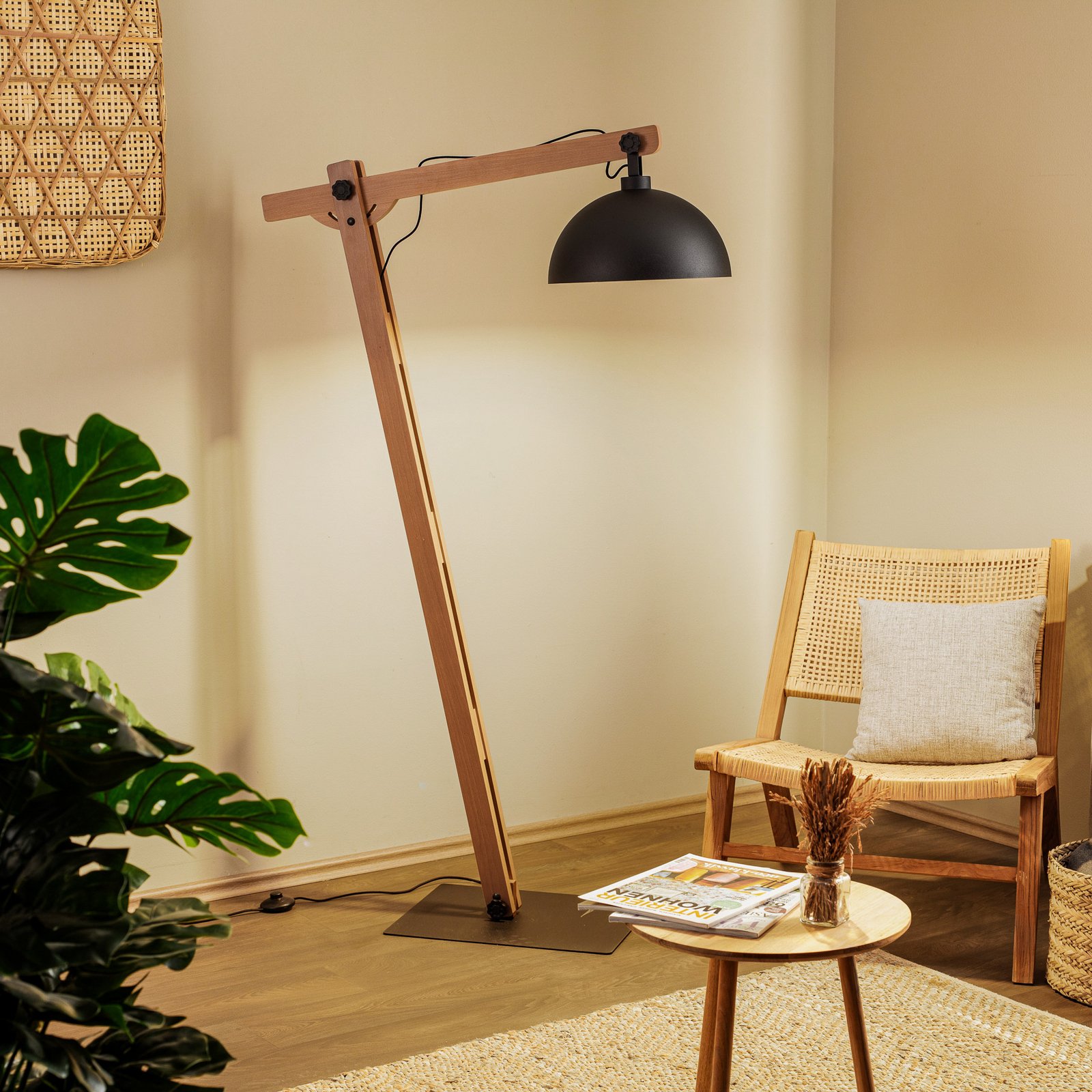 Stort Gulvlampe Wood - Envostar