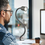 Klemmleuchte Snake, schwarz, Metall, GU10 LED 3.000 K