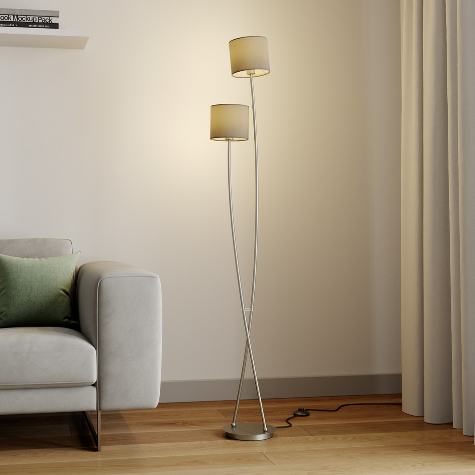 Lucande Juljana 2 Golvlampa, beige från Lucande