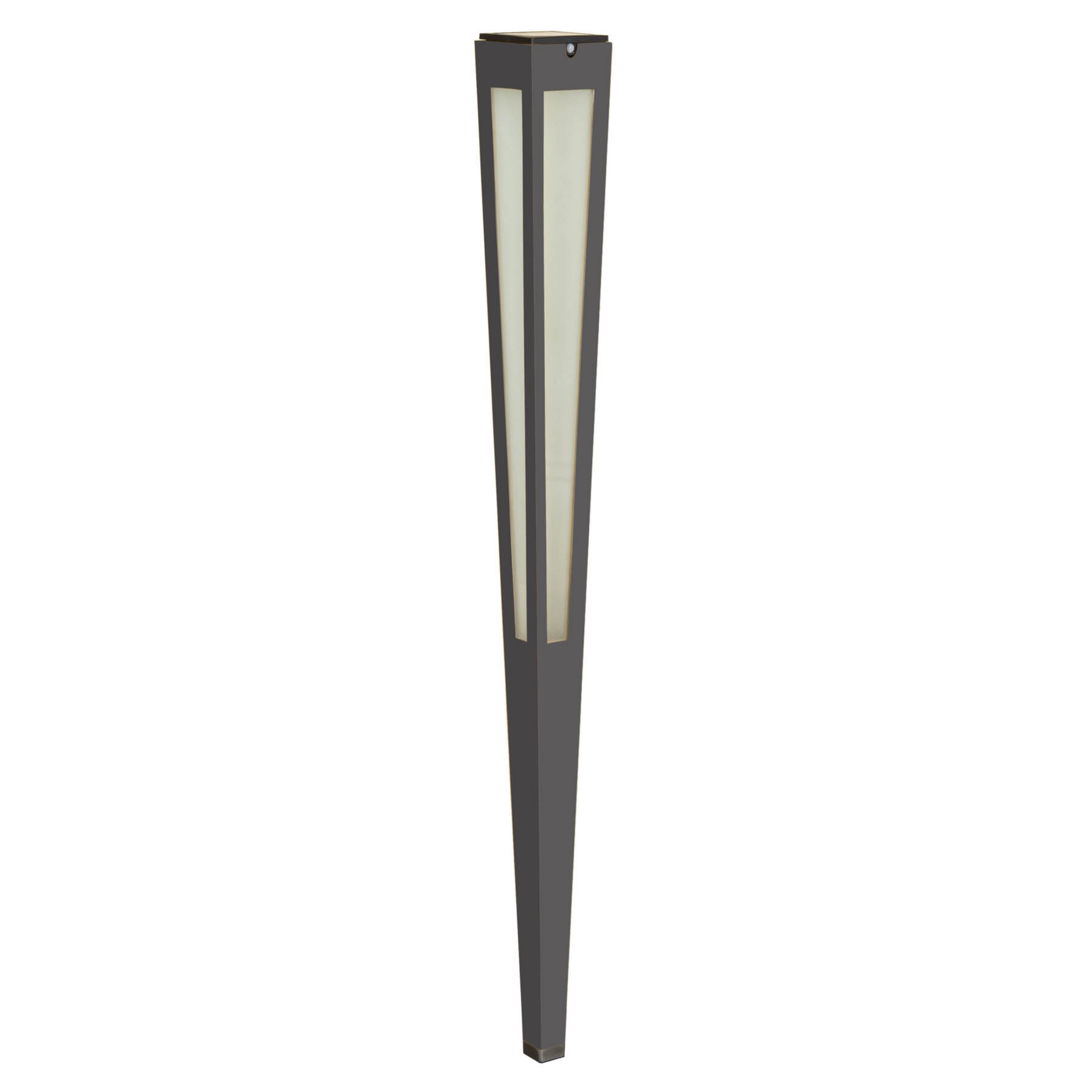 LED-Solarfackel Tinka mit Sensor, 120 cm, grau