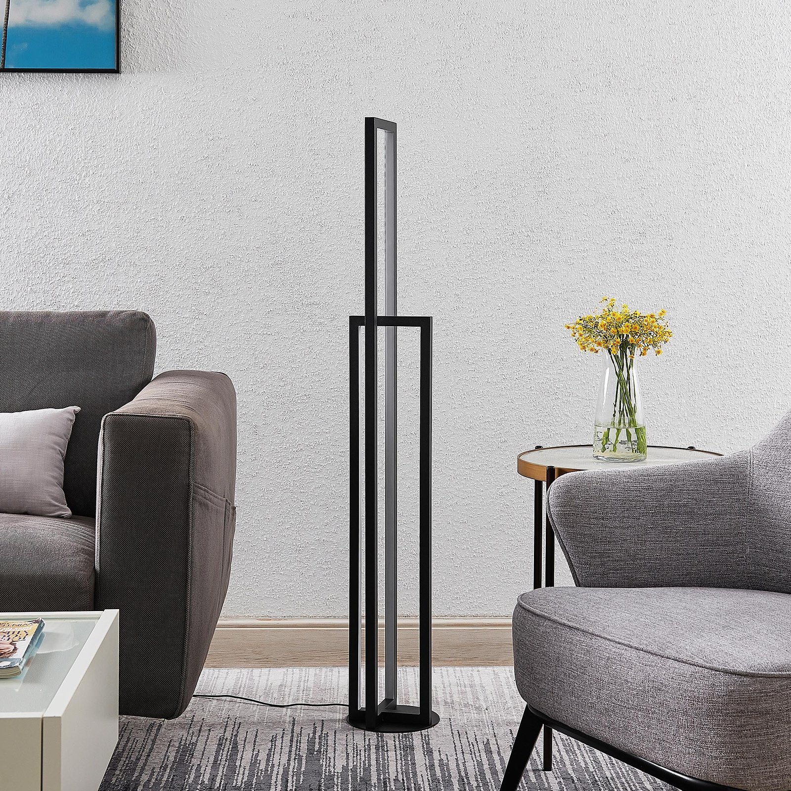 Hylda Stehleuchte Matt Black - Lucande