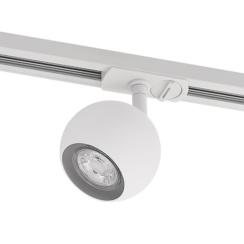 Lindby - Linaro Round Spot au rail GU10 Blanc