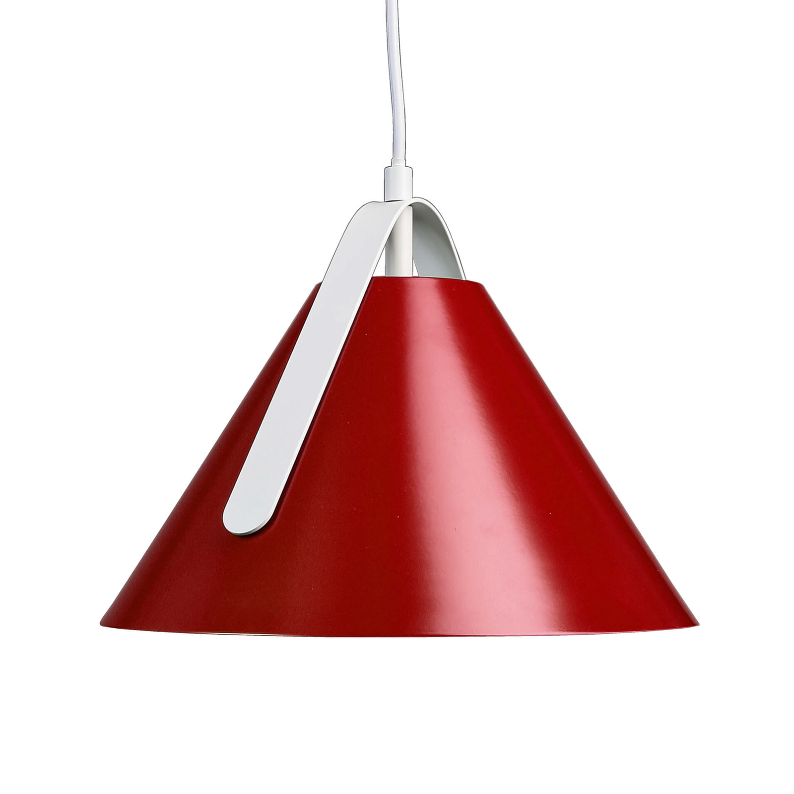 Lámpara colgante Diversity en rojo rubí