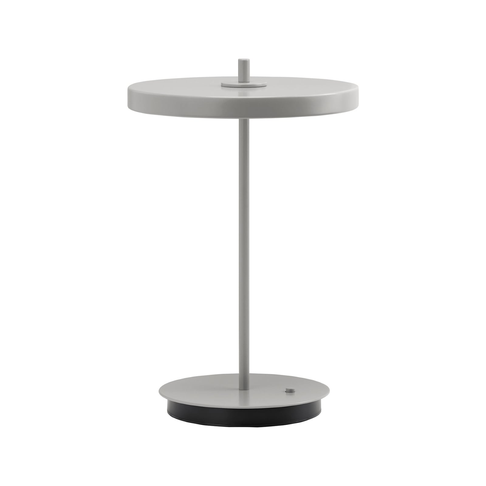 UMAGE Asteria Move LED table lamp, plain mist grey, 31 cm