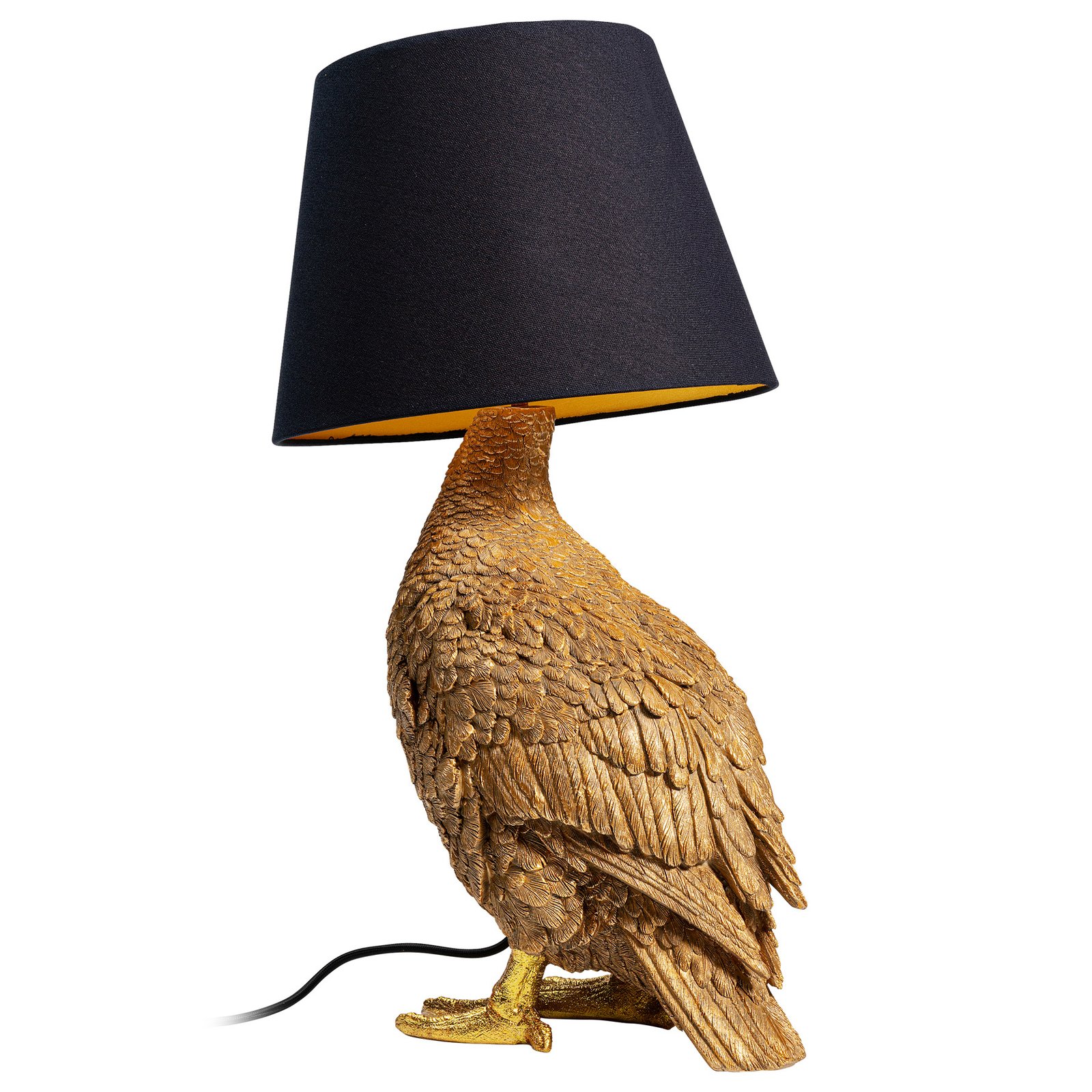 KARE Animal Duck table lamp with fabric shade