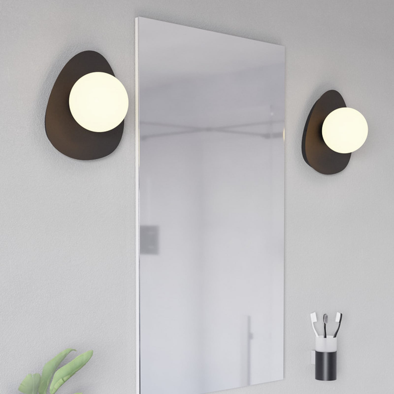 EGLO plafondlamp CASTROVIDO zwart 24 cm 1-lamp IP44 G9-LED