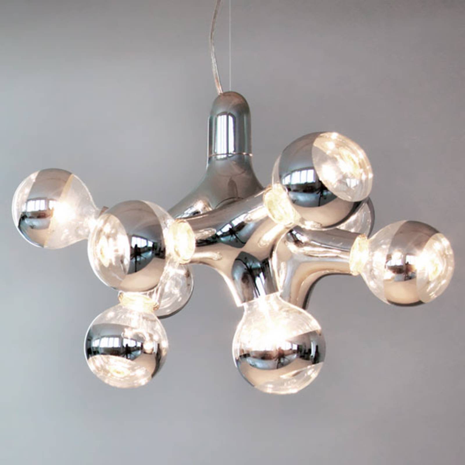 next DNA Chandelier – designer-lysekrone krom