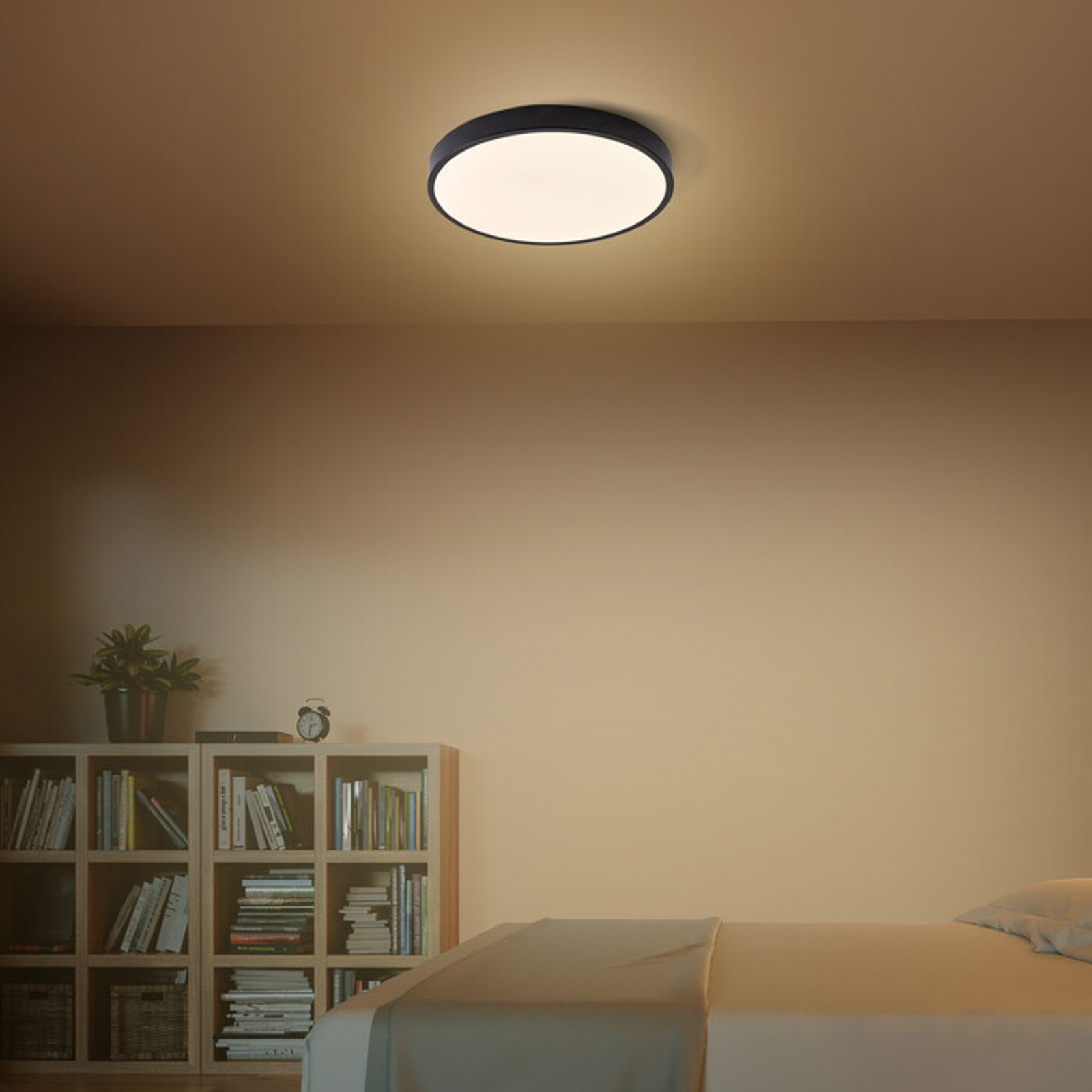 LEDVANCE Orbis Slim Moia ceiling lamp Ø48cm black