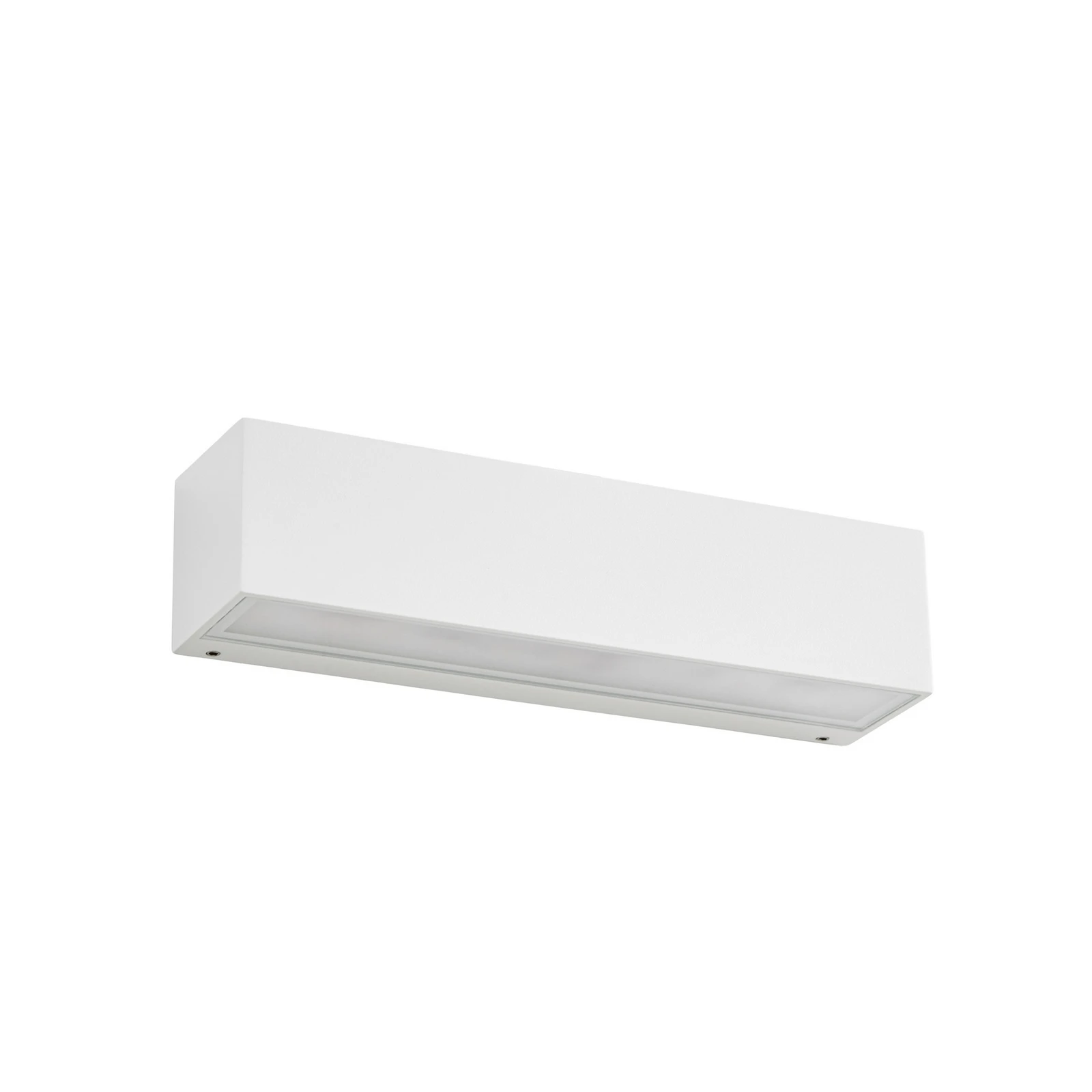 Lucande LED-Außenwandleuchte Lengo, 25cm, weiß, down, 3000K