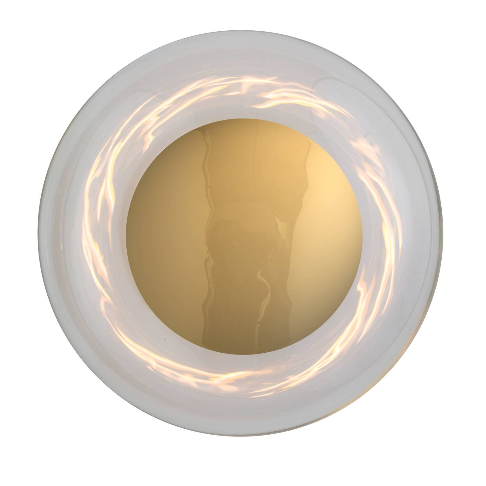 EBB & FLOW Kinkiet Horizon Surface, przezroczysty, szkło, Ø 29 cm