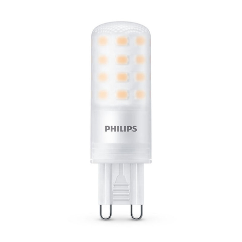 Philips LED-stiftpære G9 4W 2 700 K matt dimbar